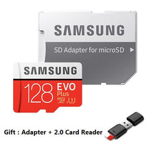 Load image into Gallery viewer, SAMSUNG-carte Micro SD EVO plus +, 32 go/64 go/UHS-I go, SDHC/SDXC, classe 10, 128, 80 mo/s, TF, carte mémoire