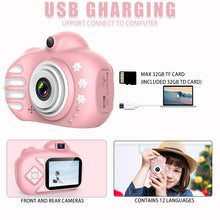 Load image into Gallery viewer, Kids Camera Cartoon Cute Flash 20MP HD Mini Digital Camera Children Toys Camera 2.4 inch IPS Screen For Child Birthday Gift
