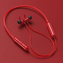 Load image into Gallery viewer, 5.0 Bluetooth écouteur sport tour de cou magnétique sans fil écouteurs stéréo écouteurs musique casque avec micro pour téléphones mobiles