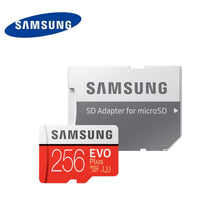 Load image into Gallery viewer, SAMSUNG EVO Plus carte mémoire Class10 100 mo 256GB 128GB 64GB Micro cartes SD UHS-I U3 4k MicroSDXC TF carte pour caméra drone