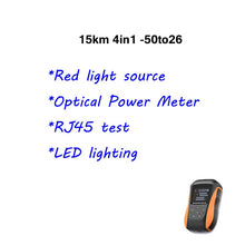 Load image into Gallery viewer, 2020 New Optical Power Meter Red Laser 6 in 1 High Precision Mini Red Fiber Pen 15km Rechargeable Fiber Light Tester Light 650mw