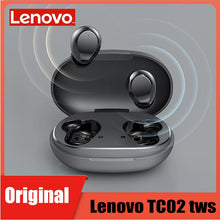 Load image into Gallery viewer, Lenovo TC02 TWS sans fil Bluetooth écouteurs IPX5 sport musique HiFi son Bluetooth 5.0 écouteurs avec micro pour IOS téléphone Android