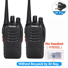 Load image into Gallery viewer, 2 pièces Baofeng BF-888S talkie-walkie 5W radio bidirectionnelle Portable CB Radio UHF 400-470MHz 16CH Comunicador émetteur-récepteur