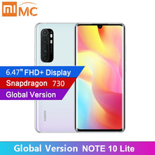 Load image into Gallery viewer, Version mondiale originale Xiaomi Mi Note 10 Lite 64GB 64MP caméra 6.47 "AMOLED écran NFC Snapdragon 730G 5260mAh batterie