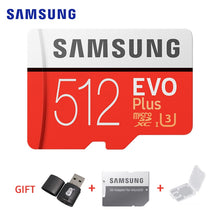 Load image into Gallery viewer, SAMSUNG-carte Micro sd EVO Plus + +, 64 go/256 go/128 go/UHS-I go/512 go, classe 10, mémoire Flash