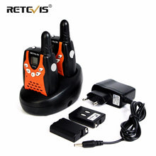 Load image into Gallery viewer, Retevis RT602 Rechargeable Walkie Talkie Kids 2pcs Two Way Radio For Children 0.5W PMR PMR 446 Talkie-walkie with Battery