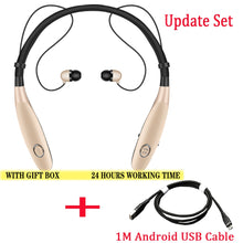 Load image into Gallery viewer, 24 Hr casque sans fil V5.0 sport écouteurs tour de cou stéréo Bluetooth écouteur casque avec micro pour xiaomi huawei