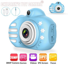 Load image into Gallery viewer, Kids Camera Cartoon Cute Flash 20MP HD Mini Digital Camera Children Toys Camera 2.4 inch IPS Screen For Child Birthday Gift