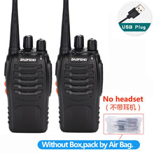 Load image into Gallery viewer, 2 pièces Baofeng BF-888S talkie-walkie 5W radio bidirectionnelle Portable CB Radio UHF 400-470MHz 16CH Comunicador émetteur-récepteur