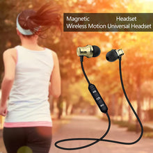 Load image into Gallery viewer, Magnétique sans fil bluetooth écouteur XT11 musique casque téléphone tour de cou sport écouteurs écouteurs avec micro pour iPhone Samsung