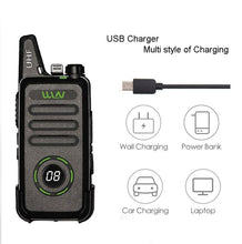 Load image into Gallery viewer, 2020 Walkie Talkie WLN KD-C1 Plus Mini Two Way Radios UHF 400-470 MHz 16 Channels Ham Radio FM Transceiver KD C1 Update Version