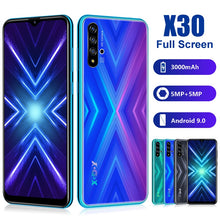 Load image into Gallery viewer, XGODY Mobile Phone Android 9.0 6.53" Waterdrop Dual SIM Smartphone X30 2GB 16GB MTK6580 Quad Core 5MP Camera 3000mAh Cell Phones