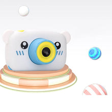 Load image into Gallery viewer, HobbyLane Portable Children 1300W HD Digital Camera Cute Cartoon Bear Shape 2 Inches IPS Screen Mini Camera Toy Gift For Kids
