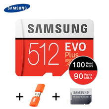 Load image into Gallery viewer, SAMSUNG-carte Micro SD EVO EVO EVO +, 32 go/64 go/128 go/256 go/512 go/128 go, U1, TF, mémoire Flash, pour téléphone