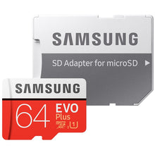 Load image into Gallery viewer, SAMSUNG-carte Micro SD EVO plus +, 32 go/64 go/UHS-I go, SDHC/SDXC, classe 10, 128, 80 mo/s, TF, carte mémoire