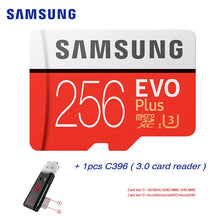 Load image into Gallery viewer, SAMSUNG-carte mémoire EVO PLUS EVO PLUS +, 32 go/64 go/512 go/256 go/128 go, sdhc, classe 10, TF, compatible 4K