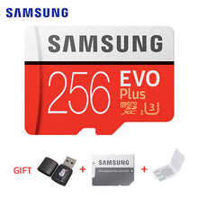 Load image into Gallery viewer, SAMSUNG-carte Micro SD EVO Plus +, 64 go/256 go/128 go, classe 10, compatible compatible 4K Ultra HD