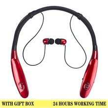 Load image into Gallery viewer, 24 Hr casque sans fil V5.0 sport écouteurs tour de cou stéréo Bluetooth écouteur casque avec micro pour xiaomi huawei