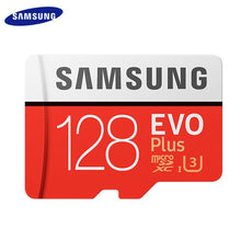 Load image into Gallery viewer, Carte mémoire SAMSUNG EVO PLUS 256 go haute vitesse 100 mo/s Micro SD classe 10 cartes U3 TF UHS-I carte Micro SD 128G 64 go 32 go