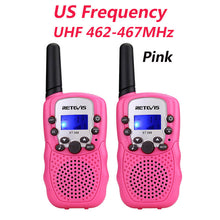 Load image into Gallery viewer, RETEVIS RT388 Walkie Talkie Kids Walkie-talkies 2 pcs Mini Two-Way Radio Station PMR Children Gift/Family Use/Camping 100-800M