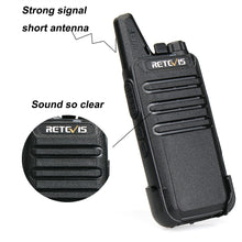 Load image into Gallery viewer, Retevis RT622 RT22 Mini Walkie Talkie 2pcs PMR Radio PMR446 FRS UHF Two-way Radio Portable VOX USB Charging Handheld Transceiver