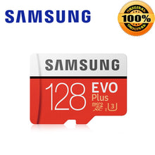 Load image into Gallery viewer, SAMSUNG-carte micro sd EVO plus +, 32 go/64 go/128 go/256 go/512 go/UHS-I go, TF, classe 10, carte mémoire pour téléphone