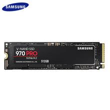Load image into Gallery viewer, SAMSUNG-disque dur interne SSD, M.2, PCIe, 970x4, NVMe, 512, 3.0 Pro, avec capacité de 1.3 go, 1 to, pour ordinateur de bureau, PC portable, PC portable