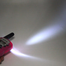 Load image into Gallery viewer, PC Material Pink Retevis RT388 Children Walkie-Talkie 2pcs 0.5W 8/22CH Two Way Radio Portable  Flashlight & Rechargeable Battery