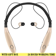 Load image into Gallery viewer, 24 Hr casque sans fil V5.0 sport écouteurs tour de cou stéréo Bluetooth écouteur casque avec micro pour xiaomi huawei