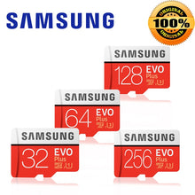 Load image into Gallery viewer, SAMSUNG-carte micro sd EVO plus +, 32 go/64 go/128 go/256 go/512 go/UHS-I go, TF, classe 10, carte mémoire pour téléphone