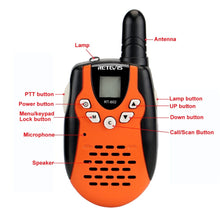Load image into Gallery viewer, Retevis RT602 Rechargeable Walkie Talkie Kids 2pcs Two Way Radio For Children 0.5W PMR PMR 446 Talkie-walkie with Battery