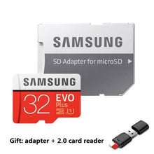 Load image into Gallery viewer, SAMSUNG-carte Micro SD EVO plus +, 32 go/64 go/UHS-I go, SDHC/SDXC, classe 10, 128, 80 mo/s, TF, carte mémoire