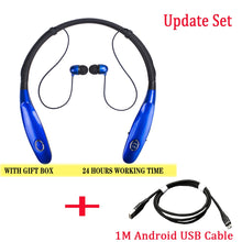 Load image into Gallery viewer, 24 Hr casque sans fil V5.0 sport écouteurs tour de cou stéréo Bluetooth écouteur casque avec micro pour xiaomi huawei