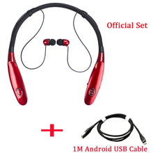 Load image into Gallery viewer, 24 Hr casque sans fil V5.0 sport écouteurs tour de cou stéréo Bluetooth écouteur casque avec micro pour xiaomi huawei