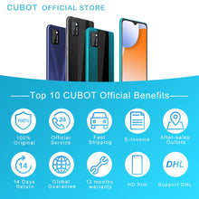 Load image into Gallery viewer, Cubot Note 7 Smartphone Triple Camera13MP 4G LTE 5.5 pouces écran 3100mAh Android 10 double carte SIM téléphone portable visage déverrouillage 2GB+16GB