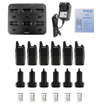 Load image into Gallery viewer, Mini Handy Walkie Talkie 6 pcs Retevis RT622 PMR Radio RT22 FRS Walkie-talkies + Six-Way Charger Hotel Restaurant Supermarket