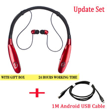 Load image into Gallery viewer, 24 Hr casque sans fil V5.0 sport écouteurs tour de cou stéréo Bluetooth écouteur casque avec micro pour xiaomi huawei