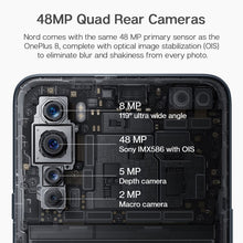 Load image into Gallery viewer, In Stock India Version OnePlus Nord Snapdragon 765G 128GB/256GB 5G Smartphone 90Hz Fluid AMOLED 48MP Quad Cams 30T FastCharge