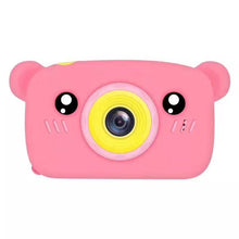 Load image into Gallery viewer, HobbyLane Portable Children 1300W HD Digital Camera Cute Cartoon Bear Shape 2 Inches IPS Screen Mini Camera Toy Gift For Kids