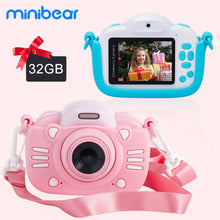 Load image into Gallery viewer, Minibear Children Camera For Kids Digital Camera For Children 1080P HD Video Camera Toys For Children Birthday Gift For Girl Boy
