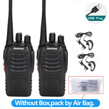 Load image into Gallery viewer, 2 pièces Baofeng BF-888S talkie-walkie 5W radio bidirectionnelle Portable CB Radio UHF 400-470MHz 16CH Comunicador émetteur-récepteur