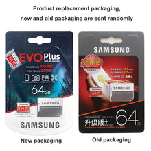 Load image into Gallery viewer, SAMSUNG EVO Plus carte mémoire Class10 100 mo 256GB 128GB 64GB Micro cartes SD UHS-I U3 4k MicroSDXC TF carte pour caméra drone