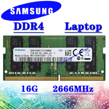 Load image into Gallery viewer, Ordinateur Portable Samsung mémoire ddr4 16 GO 2133MHz 2400MHz 2666MHz 3200MHz RAM pc4-4GB 8 GO 2GB 32GB DDR4 2133P 2400T 2666V 3200AA