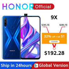 Load image into Gallery viewer, Smartphone 48MP AI Triples Camera 6.59'' Global Version Honor 9X 4GB 128GB Mobile Phone