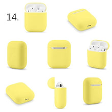 Load image into Gallery viewer, Soft Silicone Cases For Apple Airpods 1/2 Protective Case Bluetooth Wireless Earphone Cover For Apple air pods Charging Box Bags