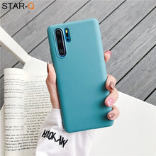 Load image into Gallery viewer, candy color silicone phone case for huawei p30 lite pro p20 lite p10 p smart plus z 2019 2018 matte soft tpu back cover