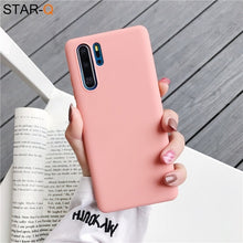 Load image into Gallery viewer, candy color silicone phone case for huawei p30 lite pro p20 lite p10 p smart plus z 2019 2018 matte soft tpu back cover