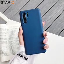 Load image into Gallery viewer, candy color silicone phone case for huawei p30 lite pro p20 lite p10 p smart plus z 2019 2018 matte soft tpu back cover