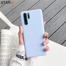 Load image into Gallery viewer, candy color silicone phone case for huawei p30 lite pro p20 lite p10 p smart plus z 2019 2018 matte soft tpu back cover