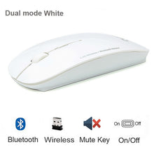 Load image into Gallery viewer, Bluetooth 5.0 + 2.4Ghz Wireless Dual Mode 2 In 1 Cordless Mouse 1600 DPI Ultra-thin Ergonomic Portable Optical Mice